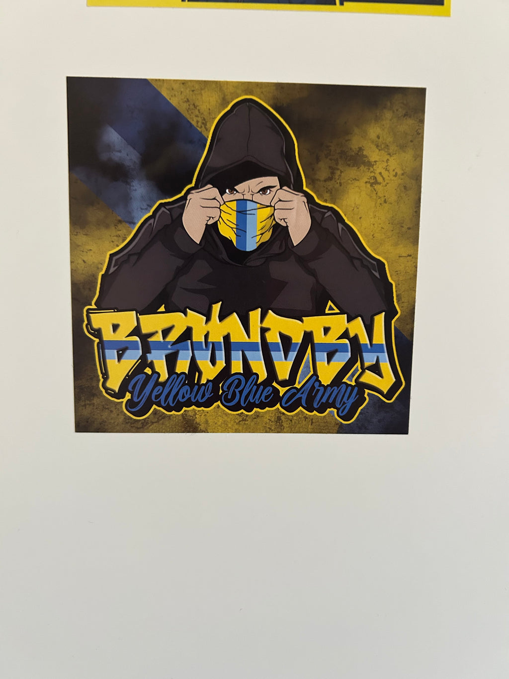 Yellow blue army sticker 50 stk