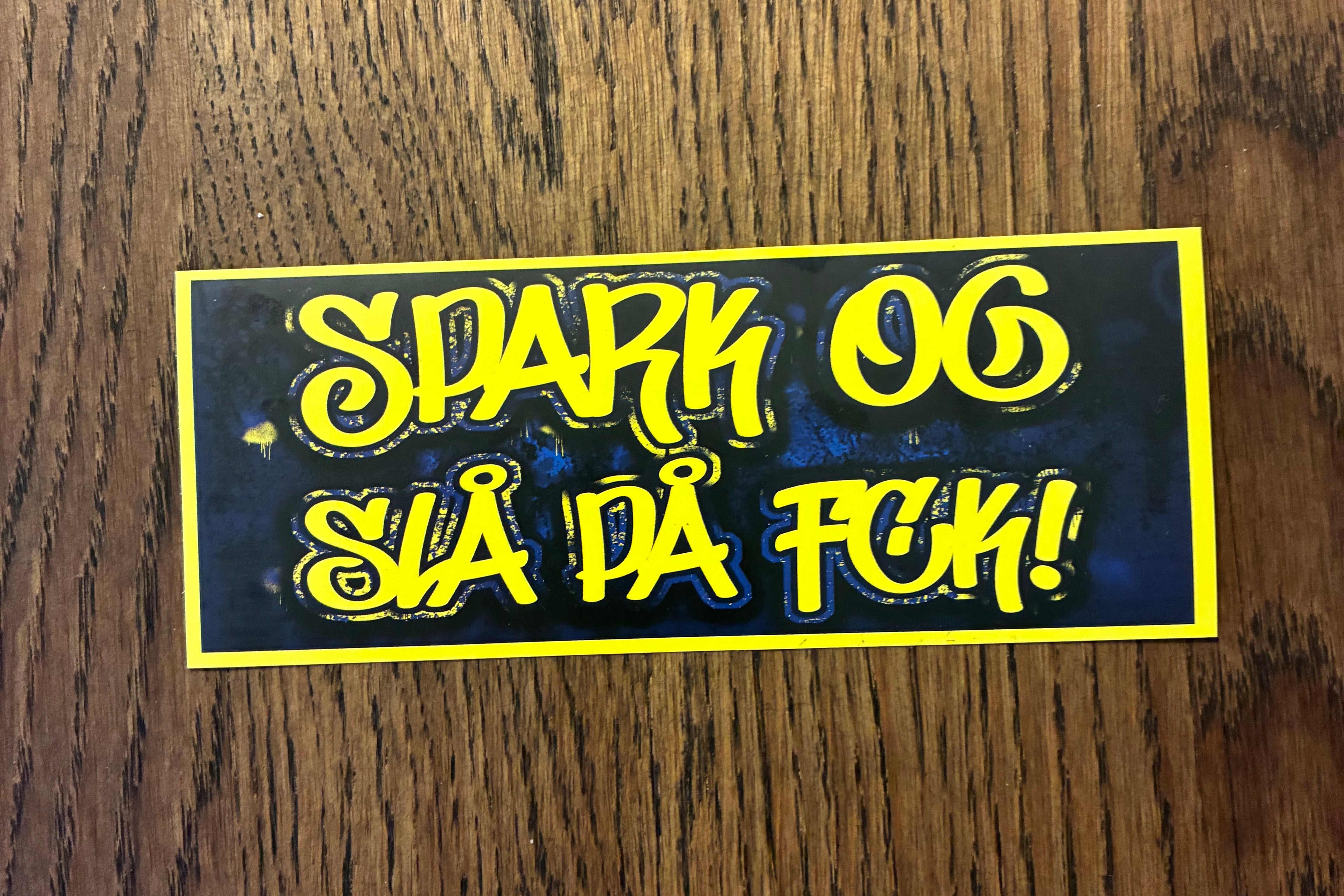 Spark og slå på FCK sticker 50 stk