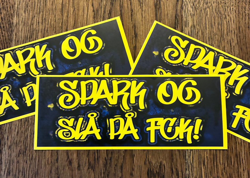 Spark og slå på FCK sticker 50 stk