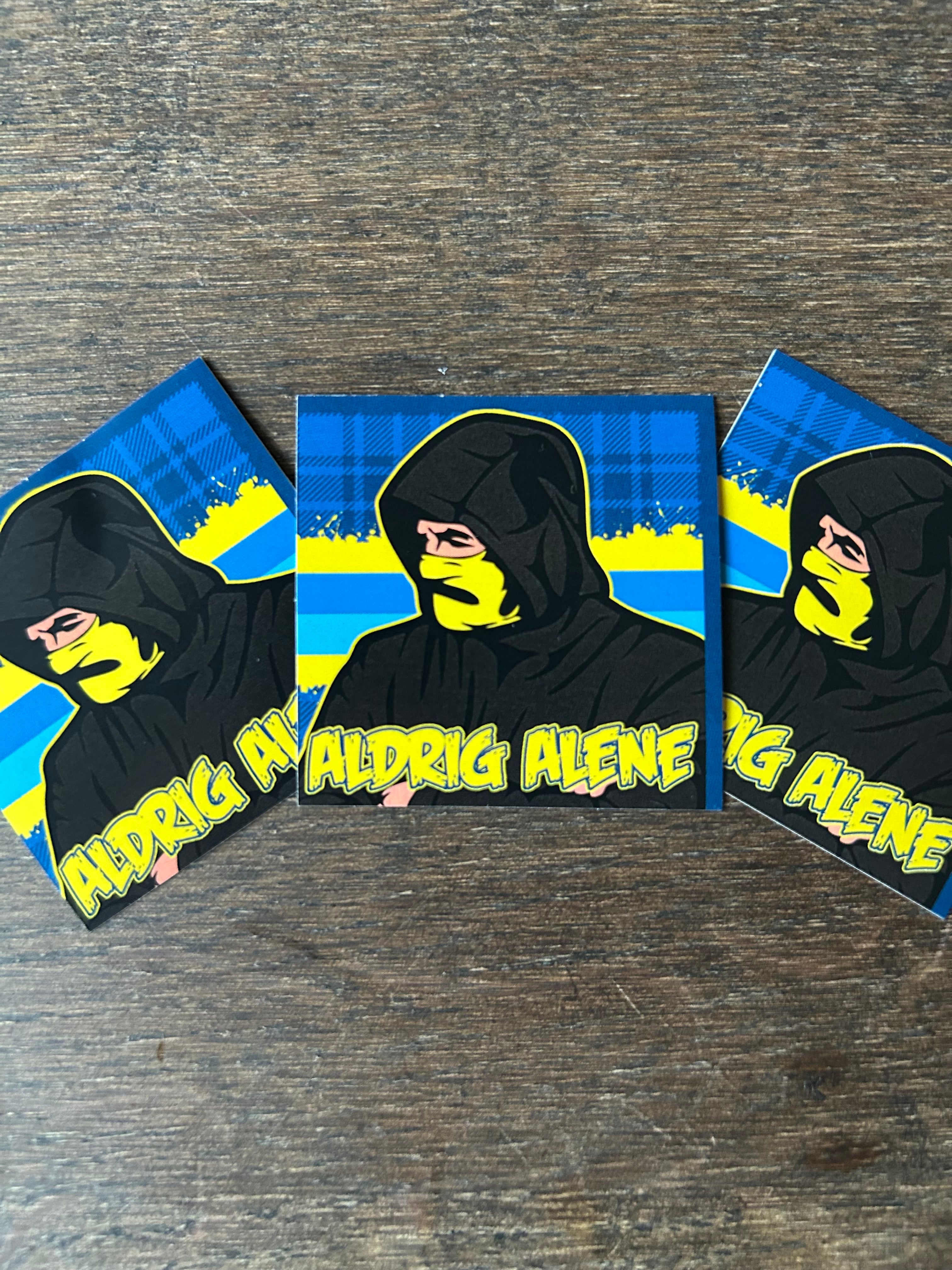 Aldrig alene sticker 50 stk