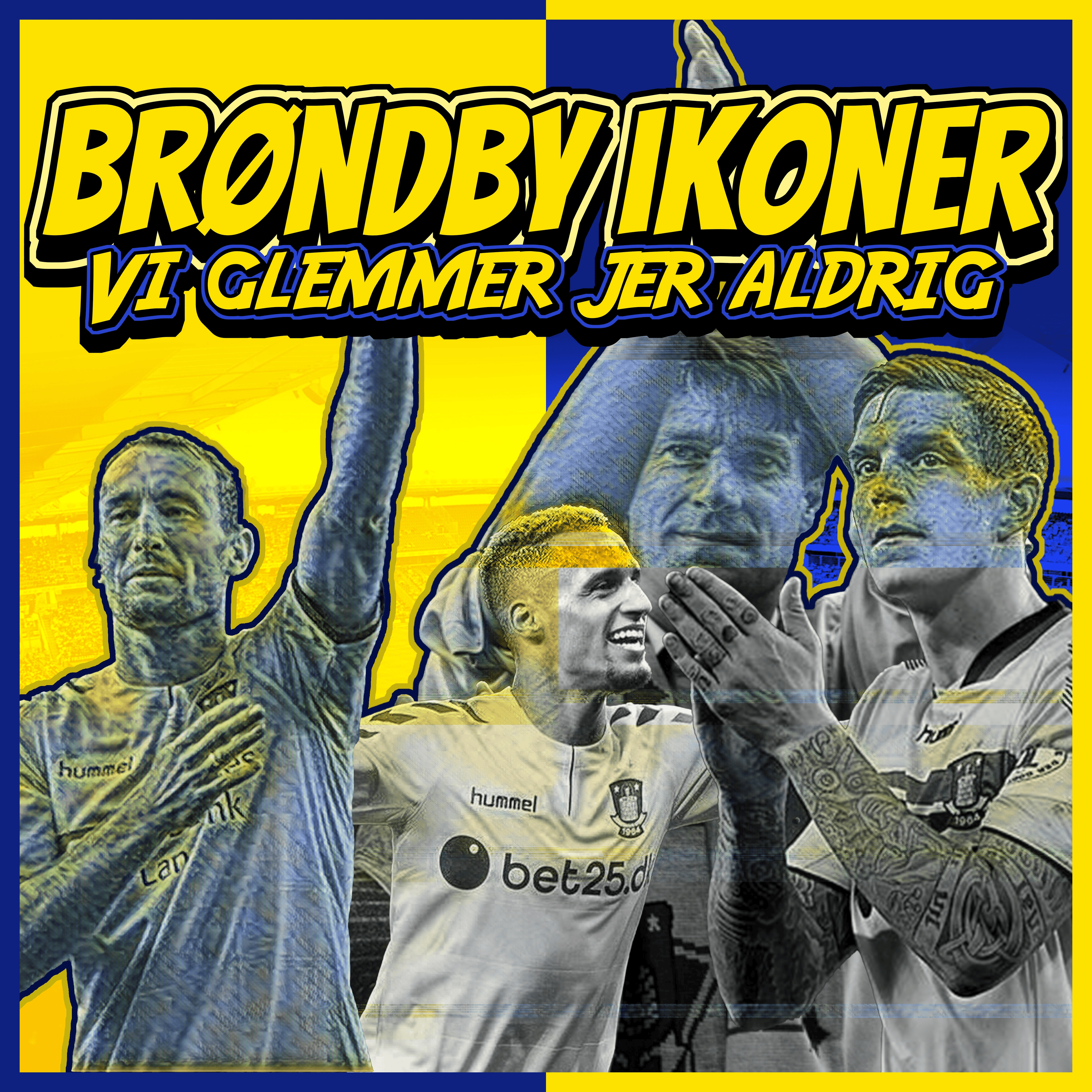 Brøndby Ikoner sticker 50 stk