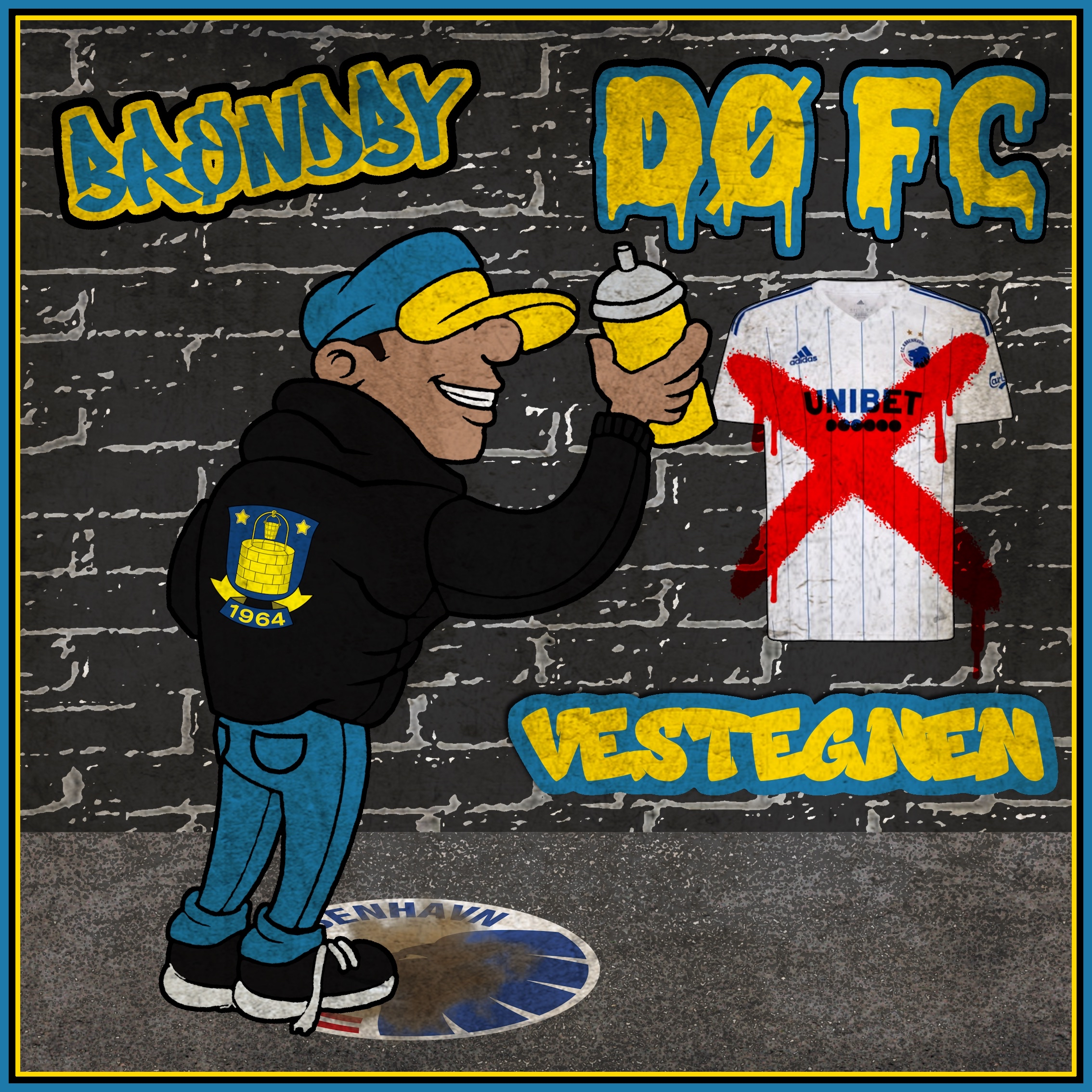 Dø fc sticker 50 stk