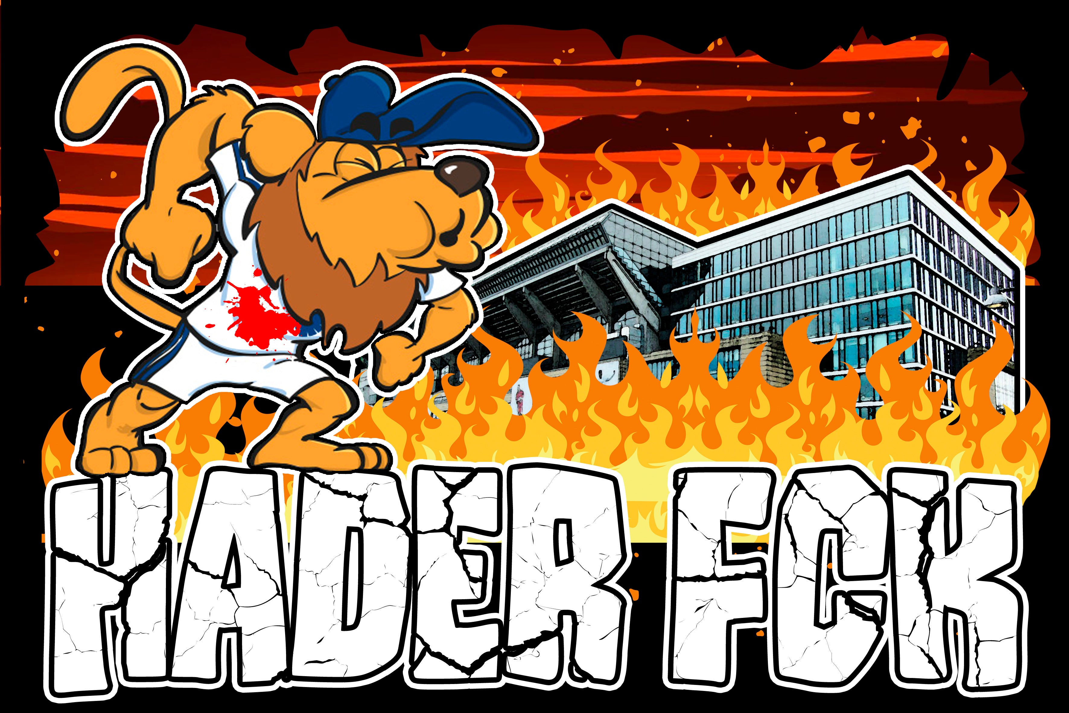 Hader FCK (parken brænder) sticker 50 stk